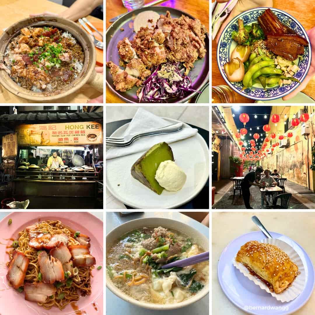 food collage of chinatown kl malaysia